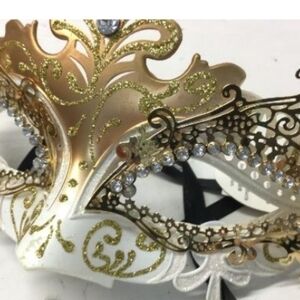 Special Offer  Gold and White Halloween /Masquerade Mask